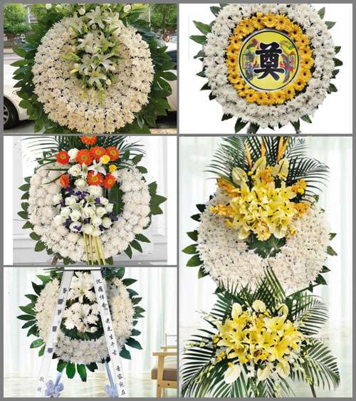 山西晋中灵石县夏门镇西河底村花圈速递